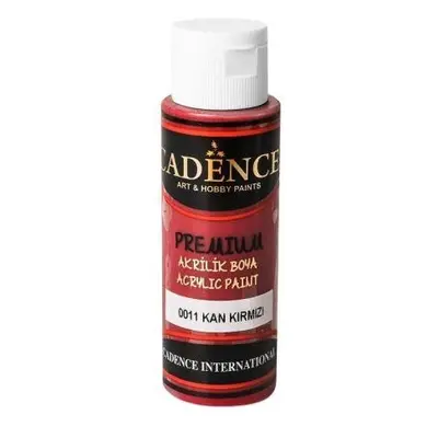 Akrylová barva Cadence Premium - Temně červená / 70 ml