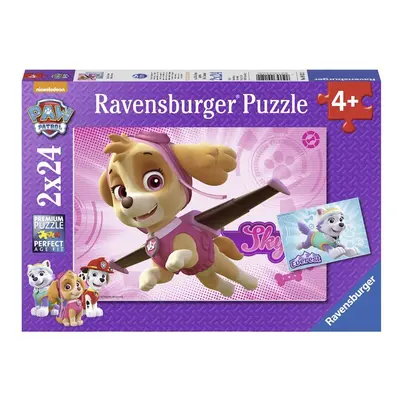 Puzzle Tlapková Patrola/2x24 dílků