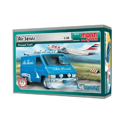 Stavebnice Monti System MS 05 Air Servis Renault Trafic 1:35 v krabici 22x15x6cm