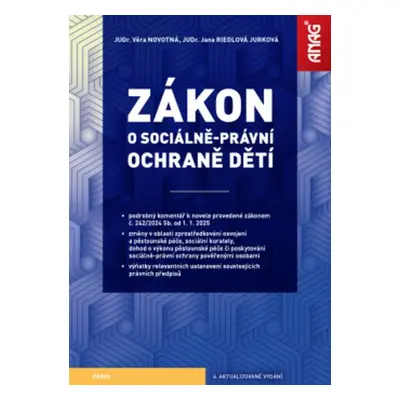 Zákon o sociálně-právní ochraně dětí s komentářem - Jana Riedlová Jurková; Věra Novotná