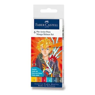 Faber - Castell Popisovač Pitt Artist Pen Manga Shonen 2 6 ks