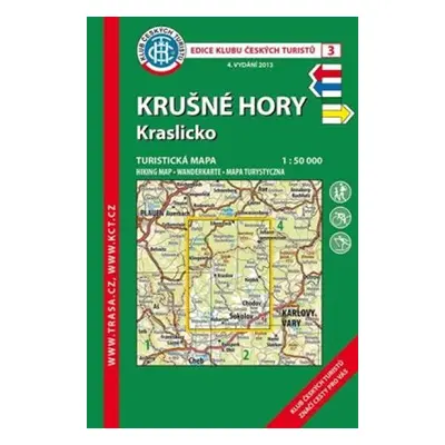 KČT 3 Krušné hory-Kraslicko 1:50T / Turistická mapa, 1. vydání