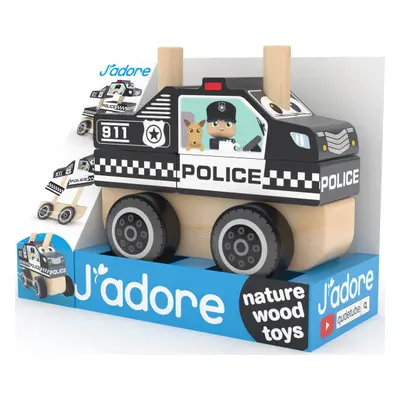 Skládací Dřevěné policejní auto - J'ADORE