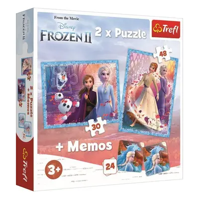 Trefl Puzzle Frozen 2 / 30+48 dílků+pexeso