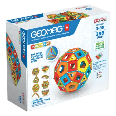 Geomag Supercolor 388 dílků (magnetická stavebnice) - Geomag