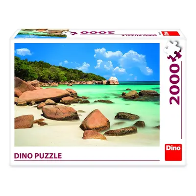 Puzzle Pláž 2000 dílků - Dino