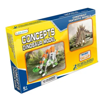 Kovová stavebnice Stegosaurus 125 ks - Alltoys