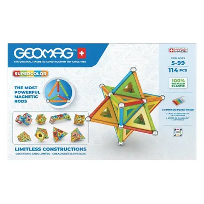 Geomag Supercolor Recycled 114 dílků - Geomag