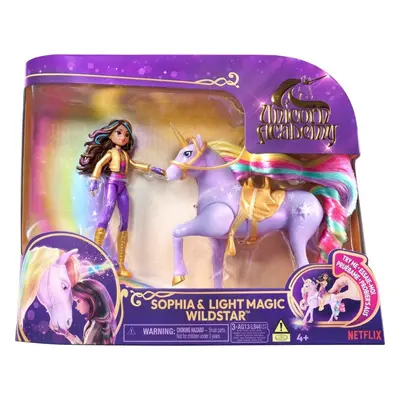 Unicorn academy světelný jednorožec a figurka 11 cm Sophia & Wildstar - Spin Master