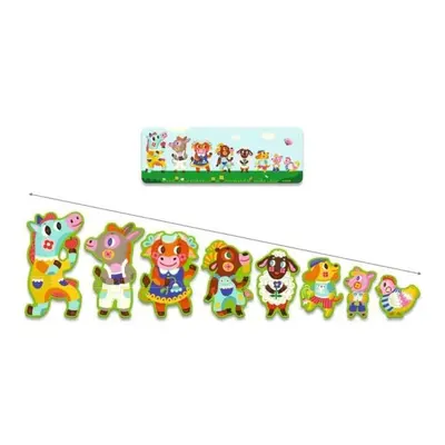 DJECO Puzzle Big and small on the farm - 16 pcs