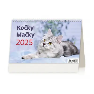 Kalendář stolní 2025 - Kočky / Mačky