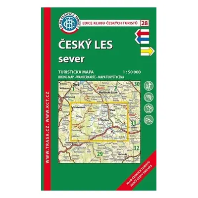 KČT 28 Český les - Sever 1:50T / turistická mapa