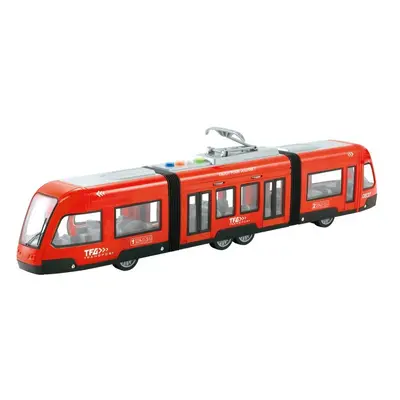 Tramvaj na setrvačník 1:16 červená - Alltoys