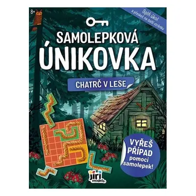 Samolepková únikovka Chatrč v lese