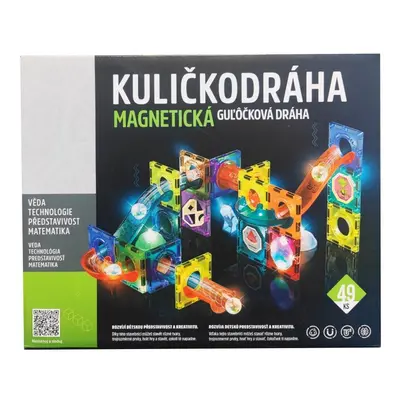 Kuličkodráha magnetická se světlem 49ks - Alltoys