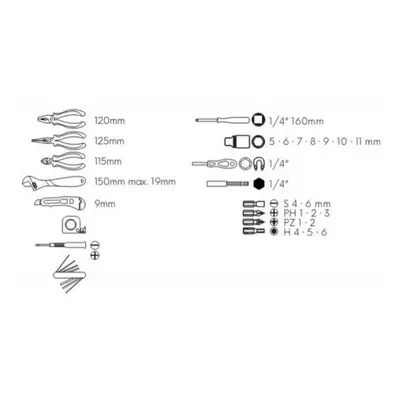Sada nářadí 35 ks