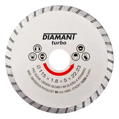 Kotouč diamantový turbo Ø 180 x 22.2 mm, DIAMANT