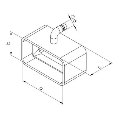 Sběrač plochý s podélným odvodem kondenzátu SBK 110 x 55 P, 0688