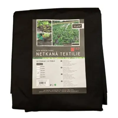 Textilie netkaná, 3,2 x 10 m, 50 g/m2, černá