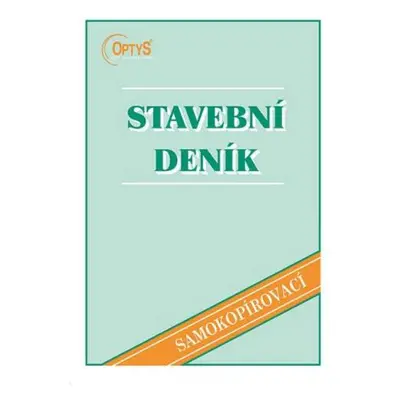 Deník stavební OP1268 A4 NCR, samokopírovací