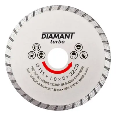 Kotouč diamantový turbo Ø 150 x 22.2 mm, DIAMANT