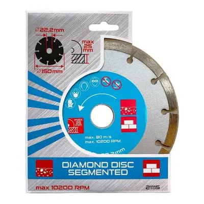 Kotouč diamantový segment Ø 150 x 22.2 mm, DIAMANT