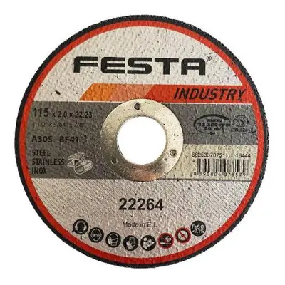 Kotouč řezný kov Ø 115 x 2 mm, FESTA INDUSTRY