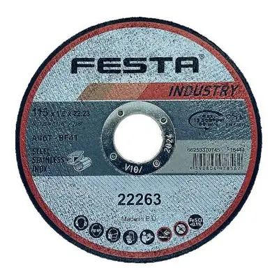 Kotouč řezný kov Ø 115 x 1,6 mm, FESTA INDUSTRY