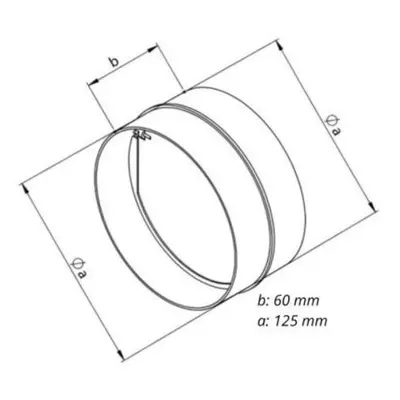 Klapka zpětná plastová ke kanálu ZKP, 125/129 mm 0669