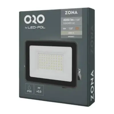 Reflektor LED ORO ZONA, 50W, 4000 lm, NW-B