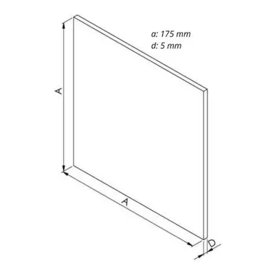 Panel plexi, černý, AV DRIM 0944/4