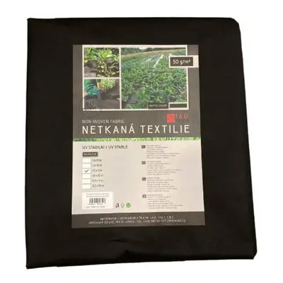 Textilie netkaná, 1,6 x 5 m, 50 g/m2, černá