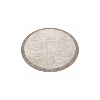 Koberec SIZAL FLOORLUX kruh 20401 Ramka šampan/taupe