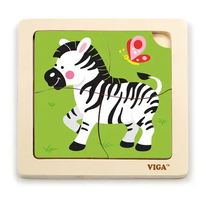 Puzzle na podložce Viga 51317 zebra