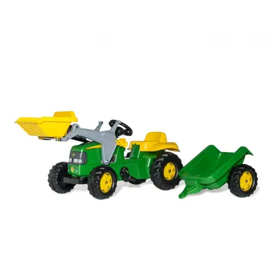 Šlapací traktor John Deere s přívěsem a lžící Rolly Toys 023110