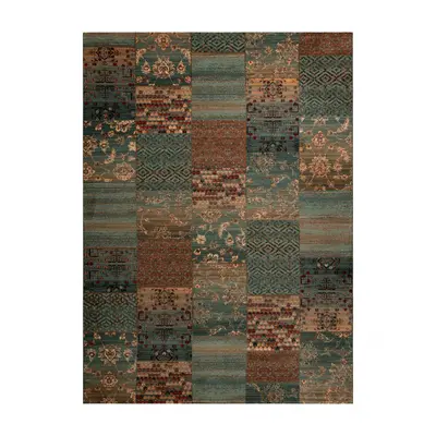 Koberec KASHQAI 4327 400 Patchwork zelený