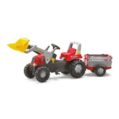 Šlapací traktor RT s přívěsem a lžící Rolly Toys 811397