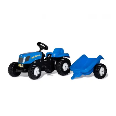 Šlapací traktor s vlečkou Rolly Toys New Holland Zemědělská technika 013074