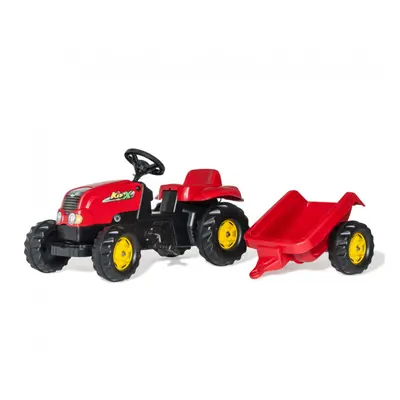 Traktor s vlečkou Rolly Toys 012121 červený