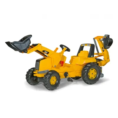 Šlapací traktor CAT s přední i zadní lžící Rolly Toys 813001