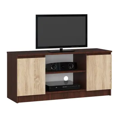 Stolek pod TV RTV 120 2D 1P wenge / sonoma