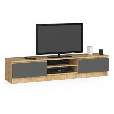 Stolek pod TV RTV K 160 CLP dub artisan / šedý