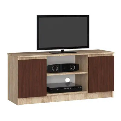 Stolek pod TV RTV 120 2D 1P sonoma / wenge