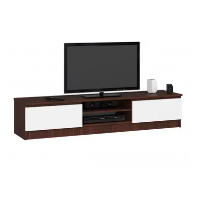 Stolek pod TV RTV K 160 CLP wenge / bílý