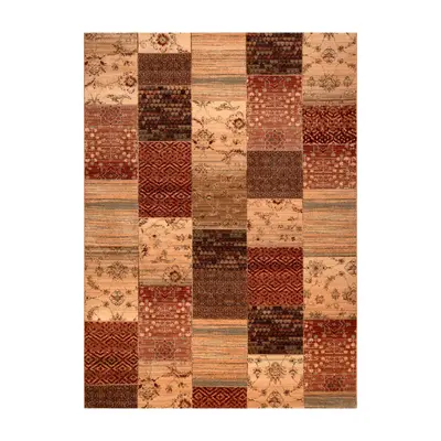 Koberec KASHQAI 4327 101 Patchwork terakota