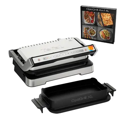 Elektrický gril Tefal OptiGrill XL 4v1 GC784D30 Nerezový/Černý