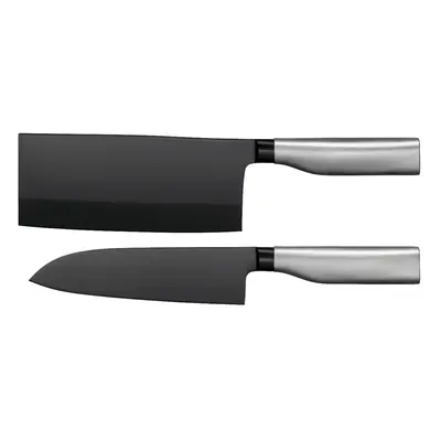 Sada santoku nože a čínského kuchařského nože WMF Ultimate Black 1880109992 18,5 cm