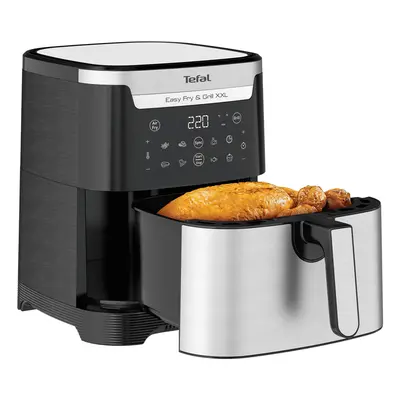 Horkovzdušná fritéza Tefal Easy Fry & Grill XXL 2v1 EY801D15 Nerezová