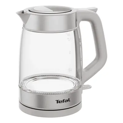 Rychlovarná konvice Tefal Glass KI605B30 Světle šedá/Nerezová