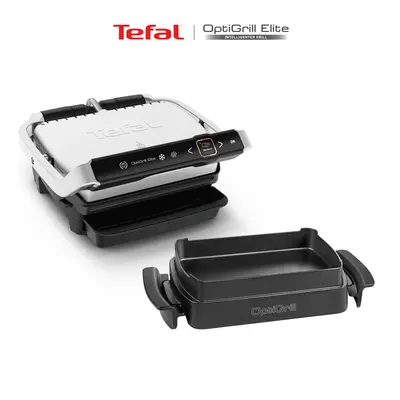 Akční set grilu a příšlušenství Tefal Optigrill+ Elite GC750D30 a XA725870